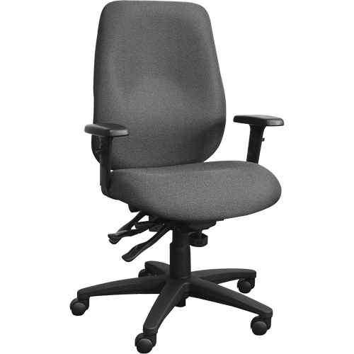 Cierra Ergonomic Chairs, Fabric, Grey, 250 lbs. Capacity Cam Industrial