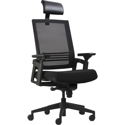 Chaises de bureau A-37 Activ, Mailles, Noir, Capacit&eacute; 275 lb Cam Industrial