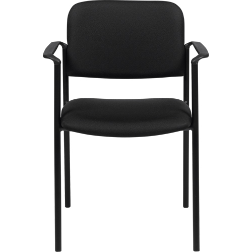 Chaises empilables, Tissu, Hauteur 32", Capacit&eacute; 300 lb, Noir Cam Industrial