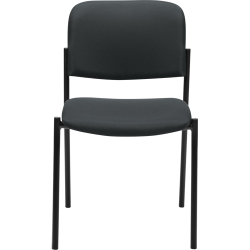 Chaises sans accoudoirs empilables, Tissu, Hauteur 32", Capacit&eacute; 300 lb, Charbon Cam Industrial
