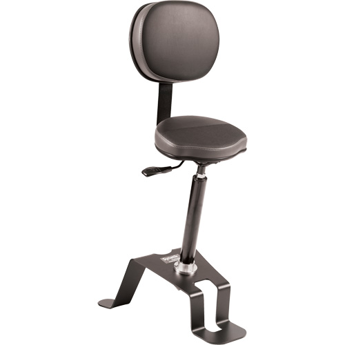 Chaise ergonomique assis-debout TA300, Position assise/debout, Vinyle Si&egrave;ge, Noir Cam Industrial