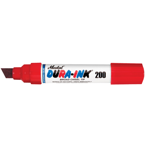 Dura-Ink&reg; Marker #200, Chisel, Red Cam Industrial