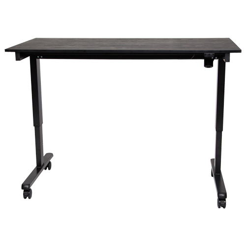 Bureau ajustable pour travail debout, , 45-1/4" h x 29-1/2" p, Noir Cam Industrial