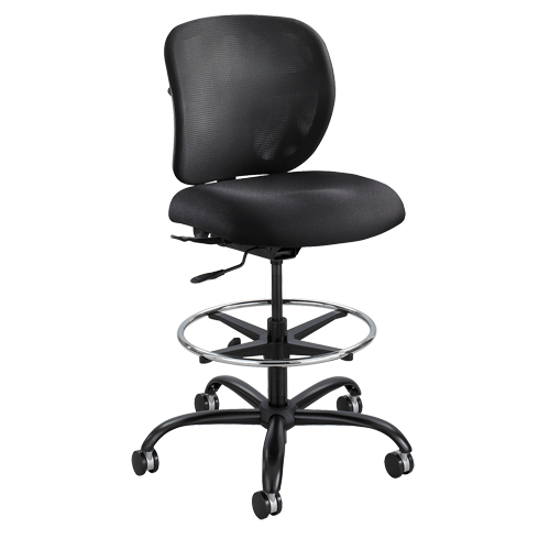 Tabouret robuste Vue, Nylon, Noir, Capacit&eacute; 350 lb Cam Industrial