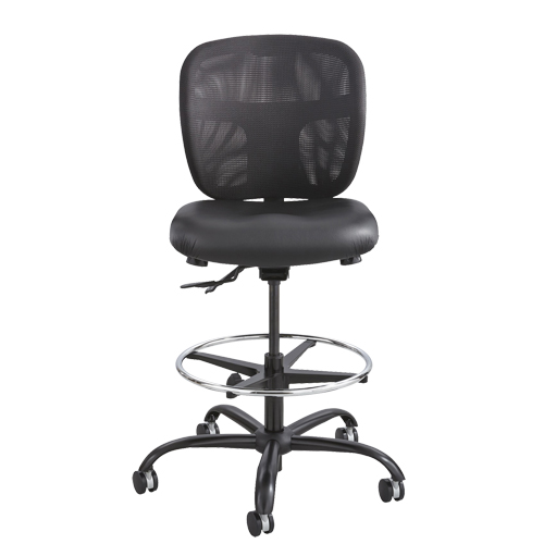 Tabouret robuste Vue, Vinyle, Noir, Capacit&eacute; 350 lb Cam Industrial