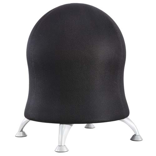 Zenergy Ball Chair, Fabric, Black, 250 lbs. Capacity Cam Industrial