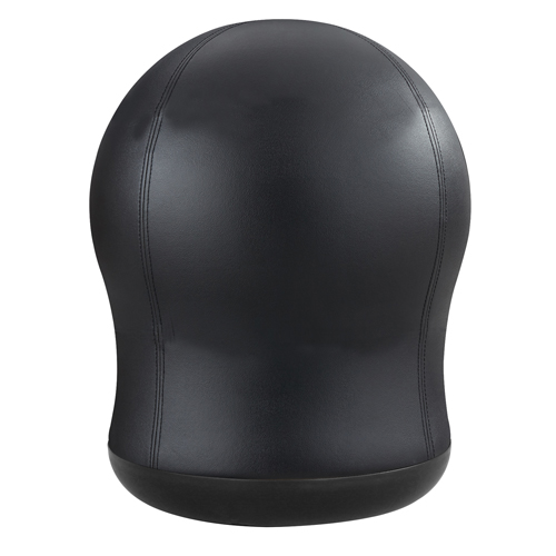 Zenergy Swivel Ball Chair, Vinyl, Black, 250 lbs. Capacity Cam Industrial