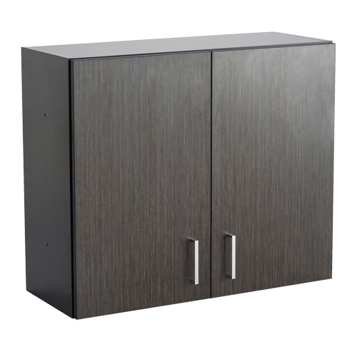 Armoire modulaire murale, 30" h x 36" la x 15" p, 1 tablettes, M&eacute;lamine, Nuit d'Asie/noir Cam Industrial