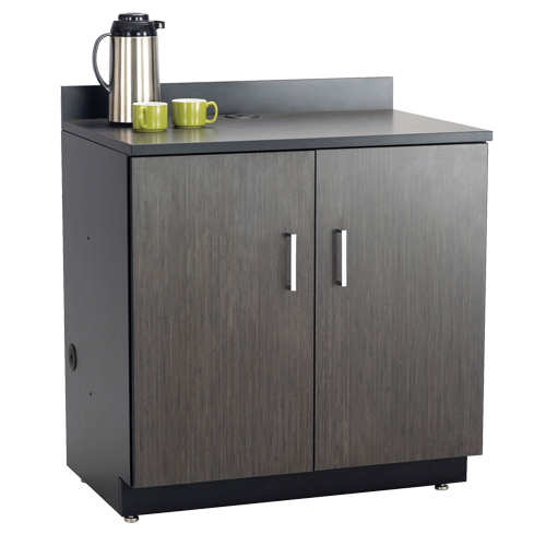 Armoire modulaire de base, M&eacute;lamine, 2 Tablettes, 39" h x 36" la x 25" P, Nuit d'Asie/noir Cam Industrial