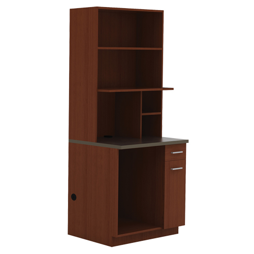 Modular Cabinet, Melamine, 39" H x 36" W x 25" D, Mahogany Cam Industrial