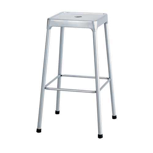 Tabouret en acier pour bistro Safco, Stationnaire, Fixe, 29", Acier Si&egrave;ge, Gris Cam Industrial