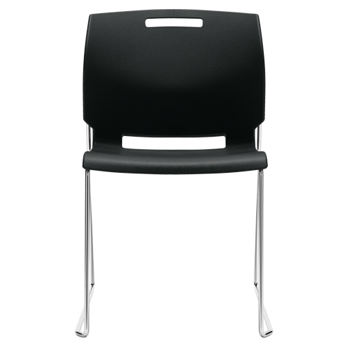 Chair, Plastic, 32-1/2" High, 300 lbs. Capacity, Black Cam Industrial