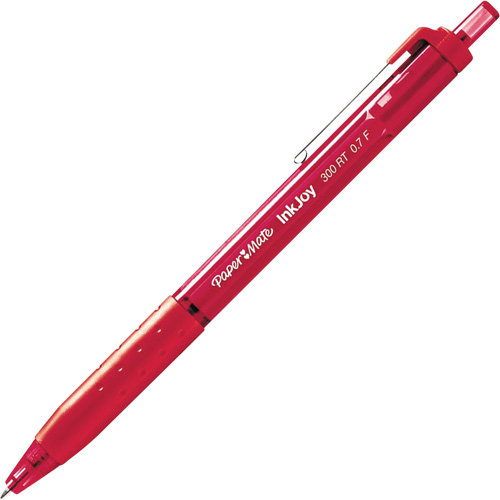Inkjoy 300RT Pen, Red, 1 mm, Retractable Cam Industrial