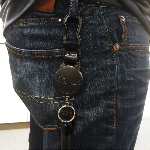 Porte-cl&eacute;s Securit, Polycarbonate, C&acirc;ble 48", Fixation Mousqueton Cam Industrial