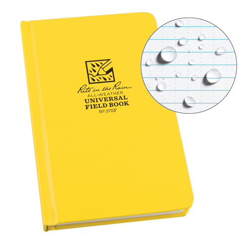 Livre reli&eacute;, Couverture rigide, Jaune, 160 Pages, 4-5/8" , 7-1/4"  Cam Industrial