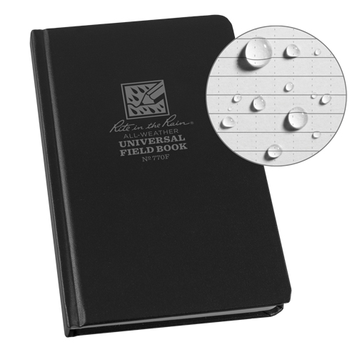 Livre reli&eacute;, Couverture rigide, Noir, 160 Pages, 4-5/8" , 7-1/4"  Cam Industrial