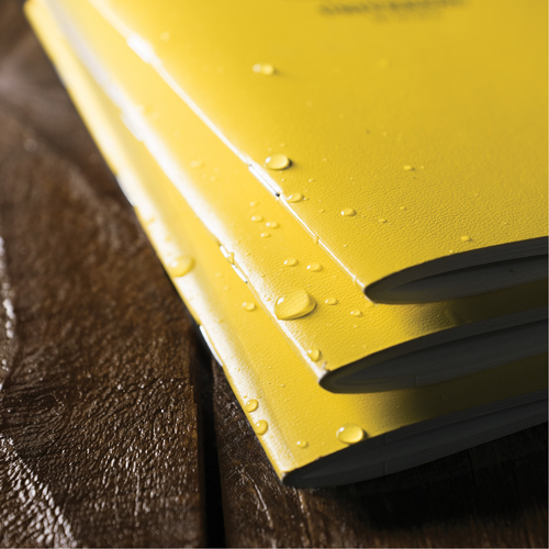 Carnet de notes, Couverture souple, Jaune, 48 Pages, 4-5/8" , 7"  Cam Industrial