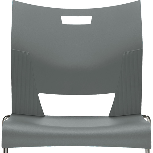 Duet Armless Training Chair, Plastic, 33-1/4" High, 350 lbs. Capacity, Grey Cam Industrial