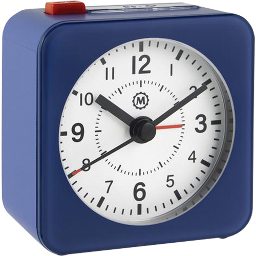 Marathon Mini NonTicking Alarm Clock, Analog, Battery Operated, 2.3