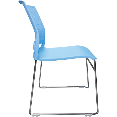 Chaises empilables s&eacute;rie Activ, Polypropyl&egrave;ne, Hauteur 32-3/8", Capacit&eacute; 275 lb, Bleu Cam Industrial