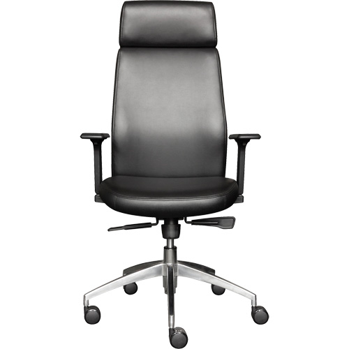 Activ Series High Back Executive Chair, Polyurethane/Vinyl, Black, 275 lbs. Capacity Cam Industrial