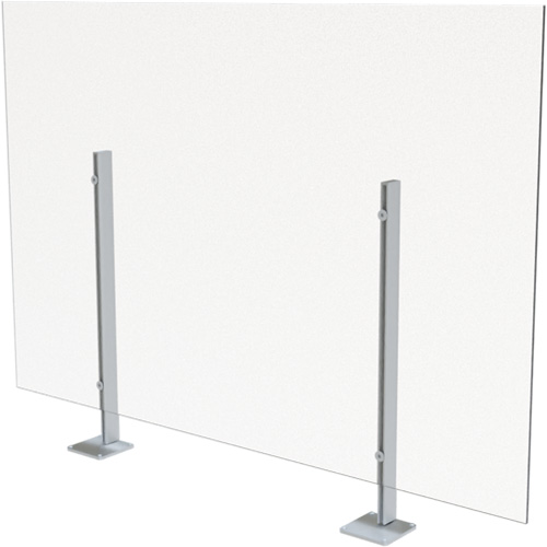 Surface Mount Sneeze Guard, 48" W x 36" H Cam Industrial