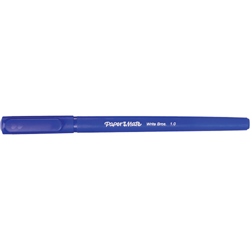 Paper Mater&reg; Write Bros&reg; Ball Point Pen, Blue, 1 mm Cam Industrial