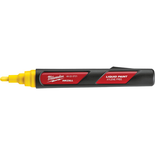 Inkzall Paint Marker, Liquid, Yellow Cam Industrial