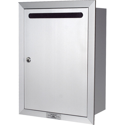 Recessed Collection Box, Wall -Mounted, 16-3/16" x 11-3/4", Aluminum Cam Industrial