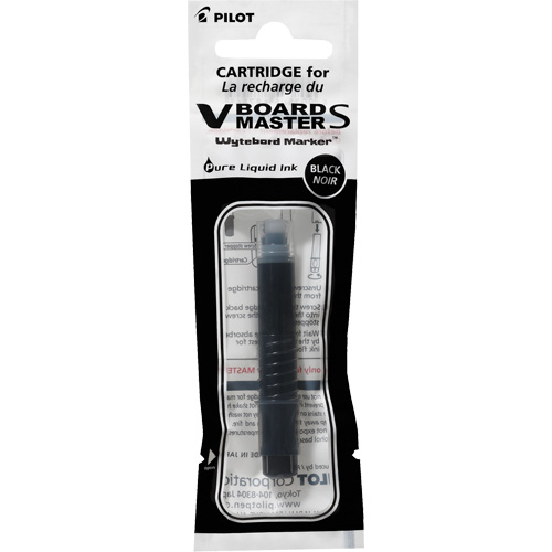 Vboard Master S Slim White Board Marker Refill, Black Cam Industrial