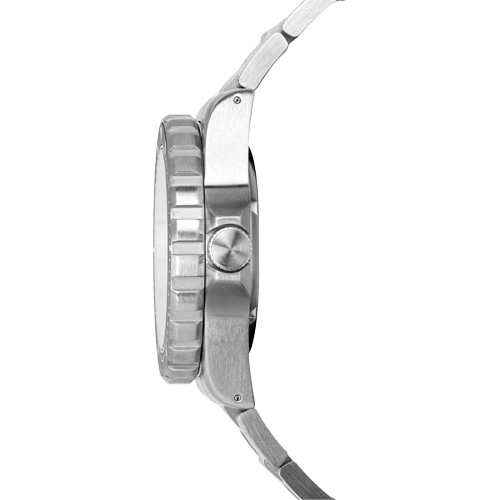 Grande montre automatique de plong&eacute;e &eacute;dition arctique GSAR avec bracelet en acier inoxydable, Num&eacute;rique, &agrave; piles, 41 mm, Argent Cam Industrial