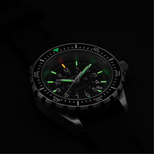 Large Diver's Quartz Watch, Digital, Battery Operated, 41 mm, Black Cam Industrial