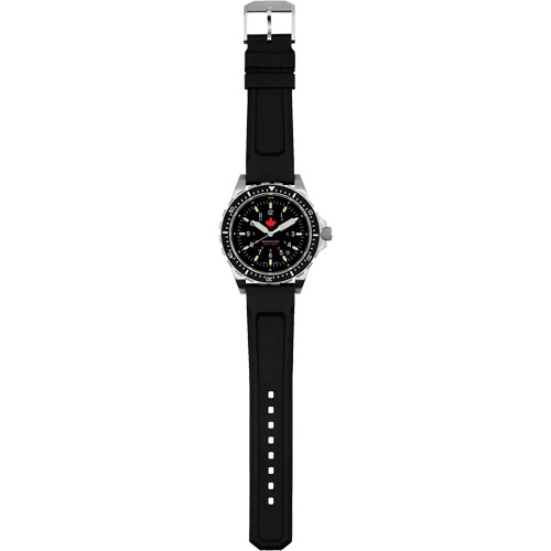 Red Maple Jumbo Diver's Quartz Watch, Digital, Battery Operated, 46 mm, Black Cam Industrial