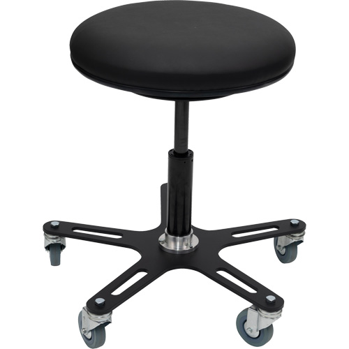 Tabouret Industriel OmniStool, Mobile, Ajustable, 22-1/2", Vinyle Si&egrave;ge Cam Industrial