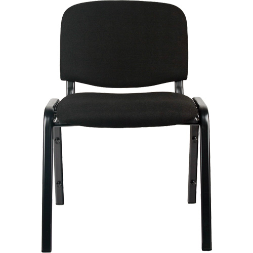Chaises empilables, Tissu, Hauteur 32", Capacit&eacute; 250 lb, Noir Cam Industrial