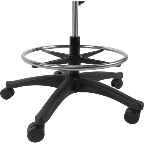 Tabouret de travail en maille, Mobile, Ajustable Hauteur, Capacit&eacute; 450 lb Cam Industrial