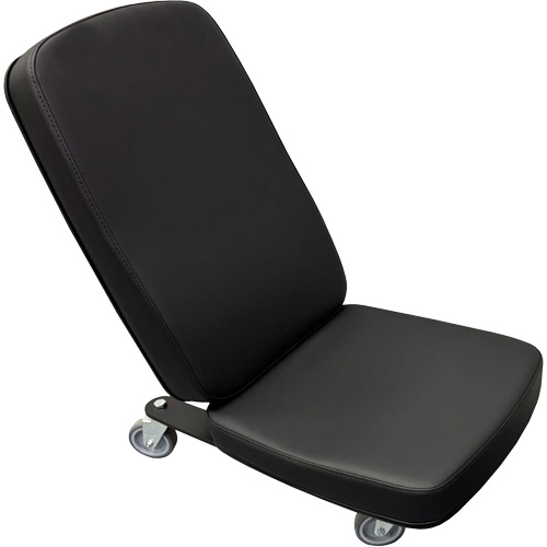 FLEX Mini Industrial Chair, Vinyl, Black, 280 lbs. Capacity Cam Industrial