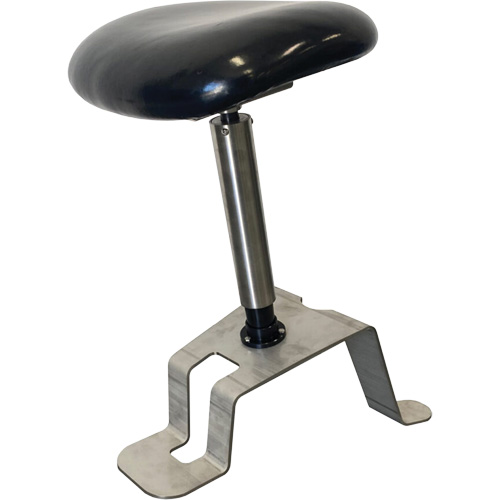 TA200 Sit-Stand Stool, Vinyl, Black, 280 lbs. Capacity Cam Industrial