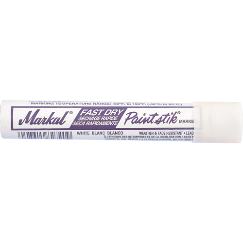 B&acirc;tons de peinture Paintstik &agrave; s&eacute;chage rapide 50° &agrave; 150°F, B&acirc;ton plein, Blanc Cam Industrial