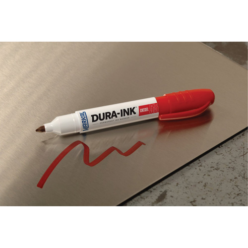 Marqueur Dura-Ink no 55, Rouge, Pointe Ciseau Cam Industrial