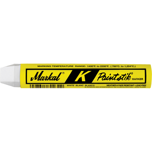 K Paintstik&reg; Paint Marker, Solid Stick, White Cam Industrial
