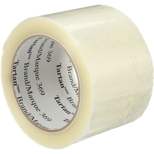Tartan Box Sealing Tape, Hot Melt Adhesive, 1.6 mils, 72 mm (3") x 100 m (330') Cam Industrial
