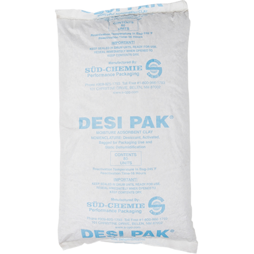 Desiccants, Clay, Tyvek Bag Cam Industrial