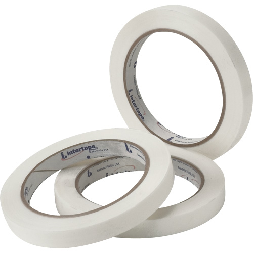 White General Purpose Strapping Tape, 2.7 mils Thick, 9.144 mm (0.36") x 54.864 m (180')  Cam Industrial
