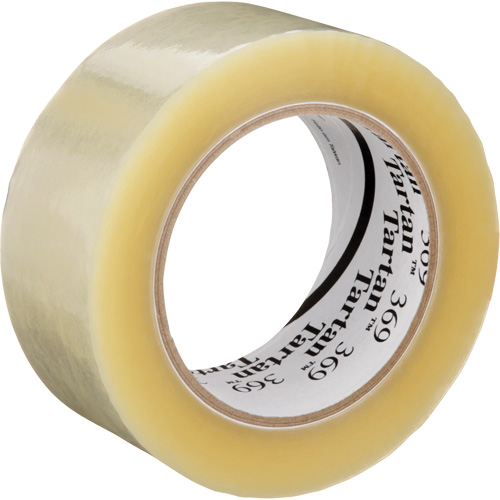 Tartan 369 Box Sealing Tape, Acrylic Adhesive, 1.6 mils, 48 mm (1-22/25") x 100 m (328') Cam Industrial