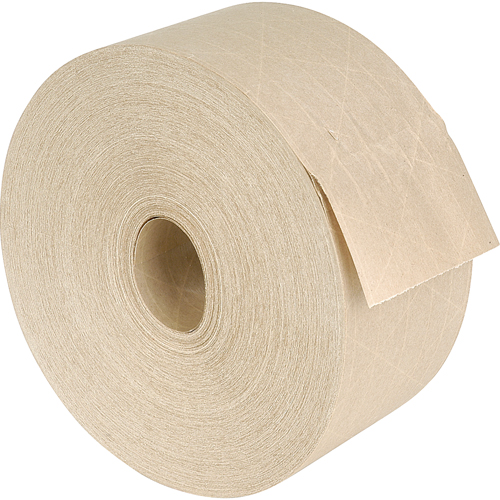 Reinforced Gummed Tape, 60 mm (2-9/25") x 137.2 m (450'), Kraft Cam Industrial