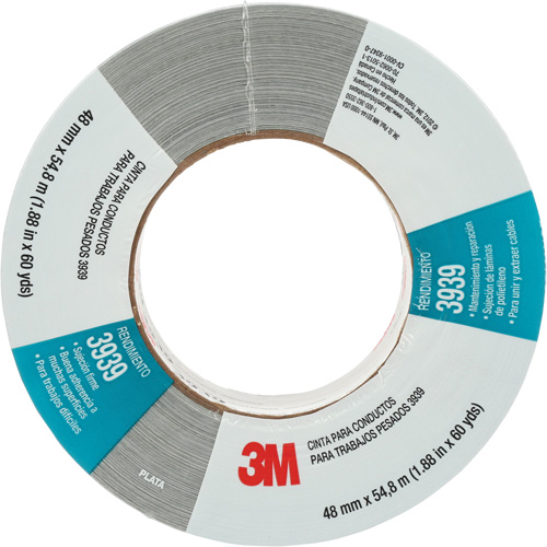 Ruban adh&eacute;sif 3939, 9 mils, Argent, 48 mm (2") x 55 m (180') Cam Industrial