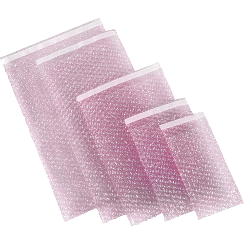 E-Z Seal Bubble Pouches, 4" W x 7.5" L Cam Industrial