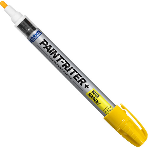 Marqueur &agrave; la peinture nettoyable &agrave; l'eau Paint-Riter+, Liquide, Jaune Cam Industrial