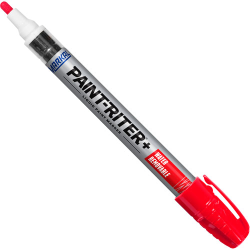 Paint-Riter&reg;+ Water Removable Paint Marker, Liquid, Red Cam Industrial